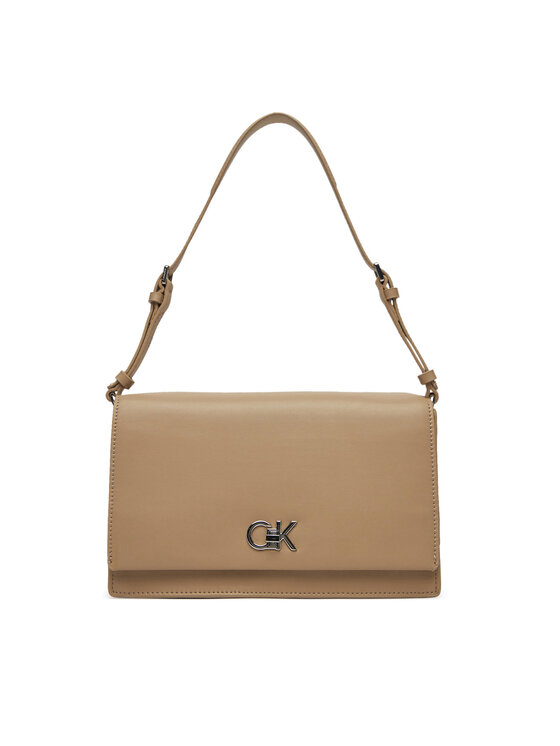 Calvin Klein Geantă Ck Elongated Shoulder Bag K60K612807 Bej