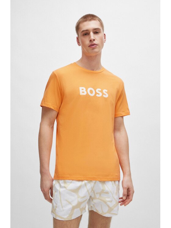 BOSS Boss T-Shirt 50503276-813 Pomarańczowy Regular Fit