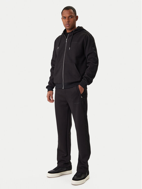 KARL LAGERFELD KARL LAGERFELD Teplákové kalhoty 705008 561902 Černá Regular Fit