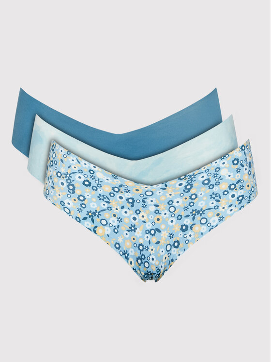 aerie Set 3 parov spodnjih hlačk 077-8443-7362 Modra