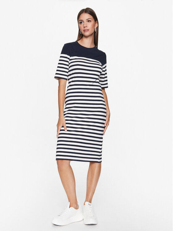 Gant Gant Vasarinė suknelė Striped 4204383 Tamsiai mėlyna Regular Fit