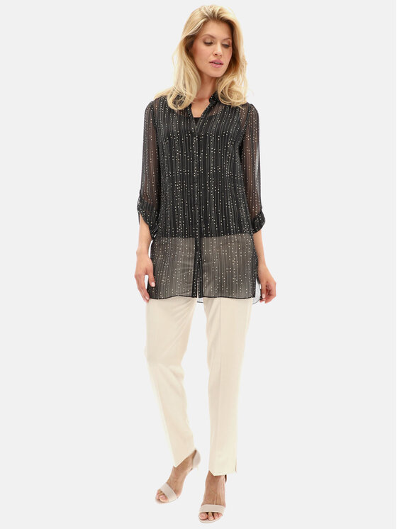 Potis & Verso Potis & Verso Tunika Amanda Czarny Relaxed Fit