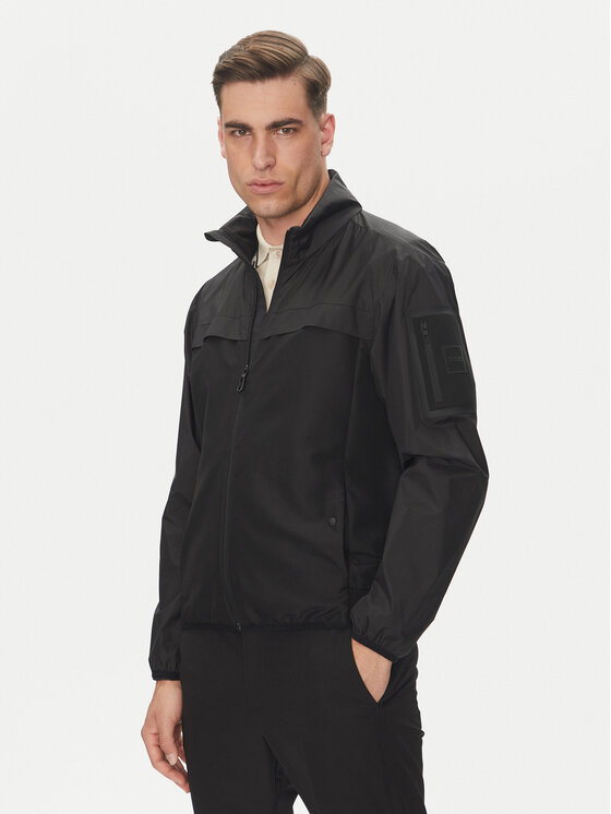 BOSS BOSS Átmeneti kabát 50541285 Fekete Regular Fit