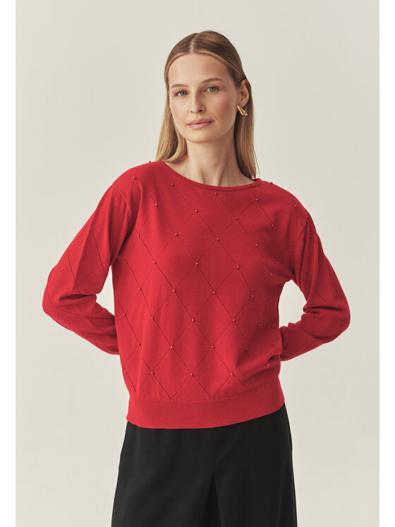 TATUUM Tatuum Sweter AZAKI Czerwony Classic Fit