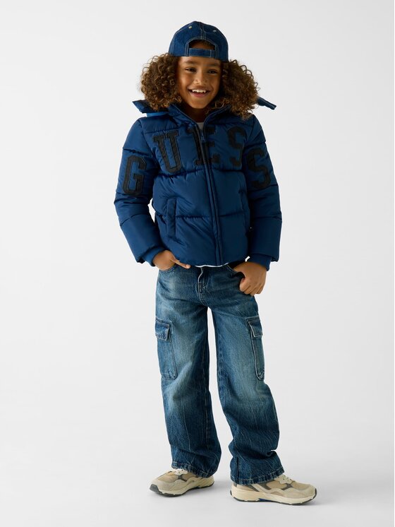 Guess Kids Guess Kids Μπουφάν μεταβατικό 179229 Μπλε Classic Fit