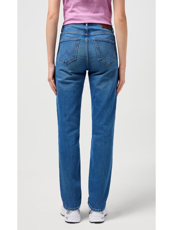 Wrangler Wrangler Jeansy Straight 658 Niebieski Straight Fit