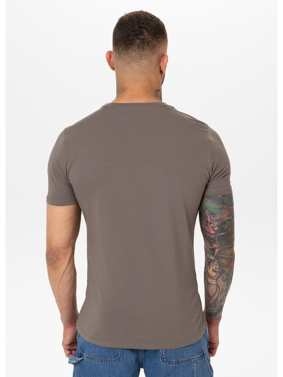 PITBULL PITBULL T-Shirt AUTOMATIC Brązowy Regular Fit