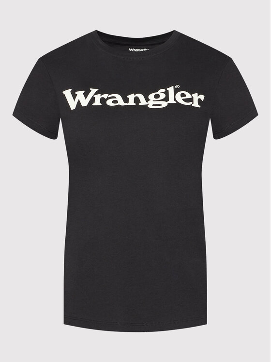 Wrangler Wrangler T-Shirt W7N4GHXV6 112146410 Czarny Regular Fit