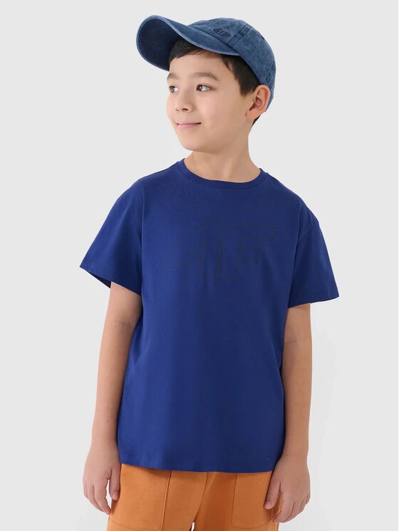 4F 4F T-shirt 4FJWSS25TTSHM2325-36S Blu Oversize
