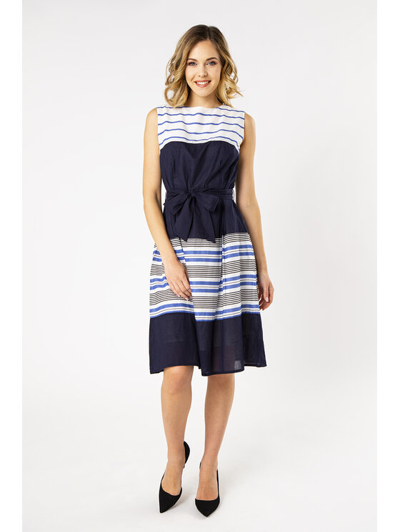 QUIOSQUE QUIOSQUE Každodenné šaty ANKLE DRESS Tmavomodrá Regular Fit