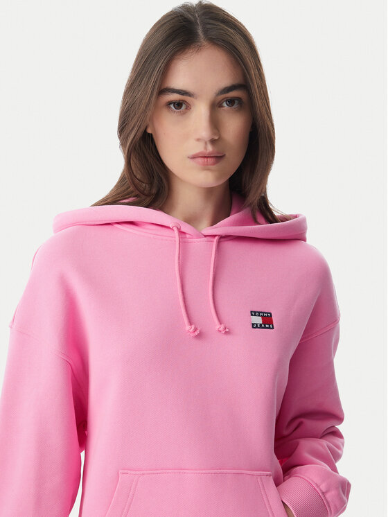Tommy Jeans Tommy Jeans Džemperis Badge DW0DW19414 Šviesiai rožinė Boxy Fit