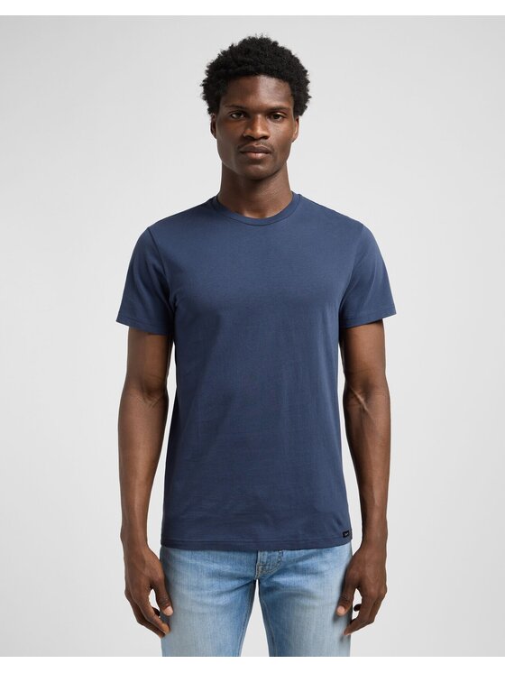 Lee Lee T-shirt TWIN PACK CREW Multicolore Slim Fit