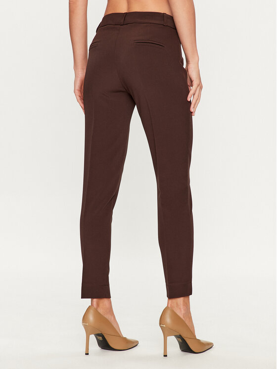 Maryley Maryley Riidest püksid 23IB52Z/41CO Pruun Regular Fit