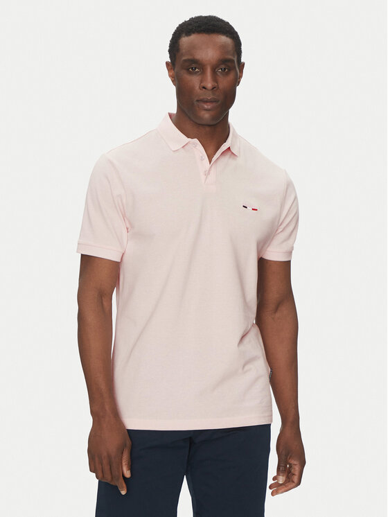 Hechter Paris Męskie Polo, rozmiar 3XL, Różowe, 74004 151902