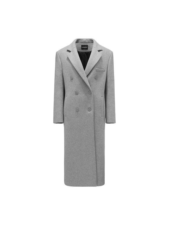 La Mania La Mania Cappotto COMFY COAT 2 Grigio Classic Fit