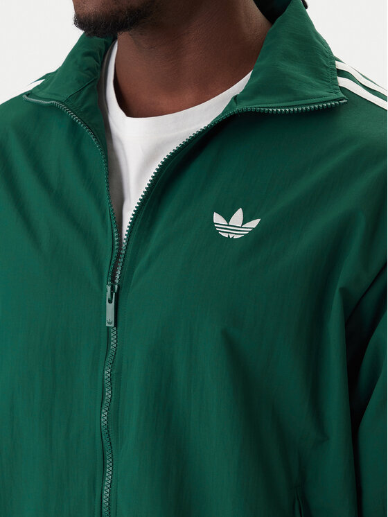 adidas adidas Majica dugih rukava Firebird KC8018 Zelena Regular Fit