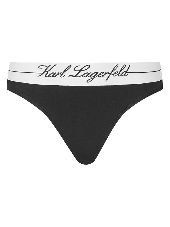 KARL LAGERFELD KARL LAGERFELD Stringtanga A1W47095 Schwarz