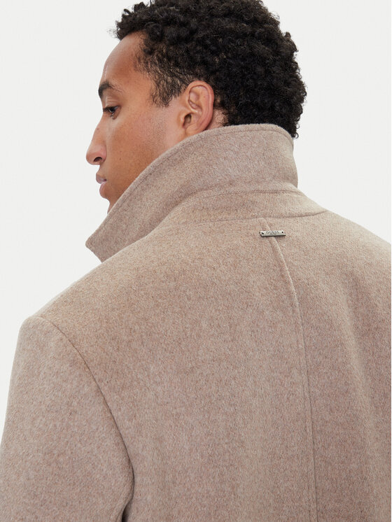 Guess Guess Cappotto di lana M4BL3S WGJ82 Beige Slim Fit