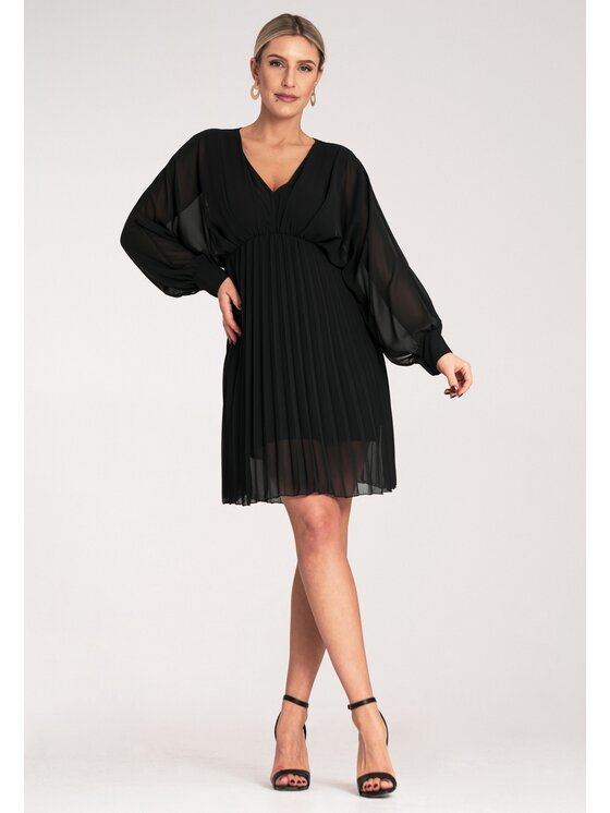 FIGL FIGL Abito da sera M1165 Nero Flared Fit