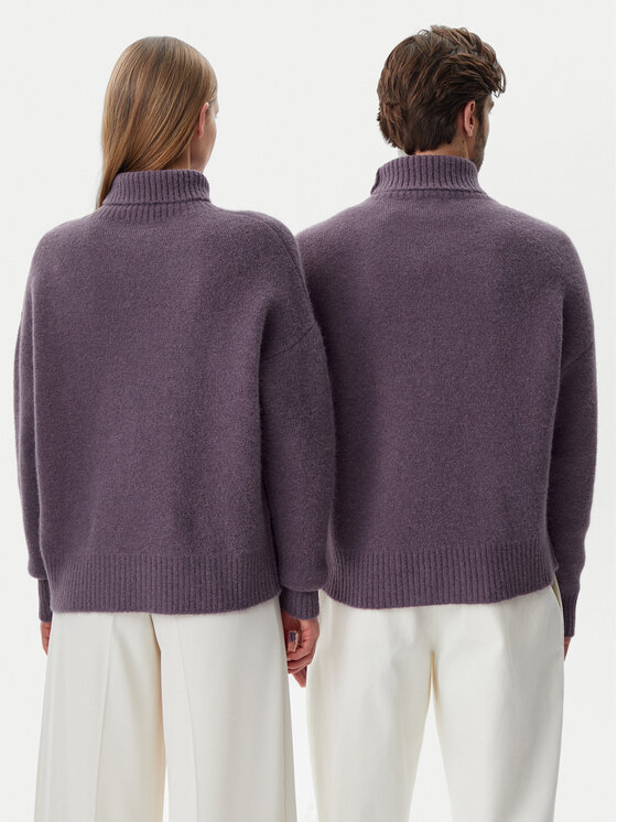 AMI Paris AMI Paris Rolák UKS425.KN0032 Fialová Relaxed Fit