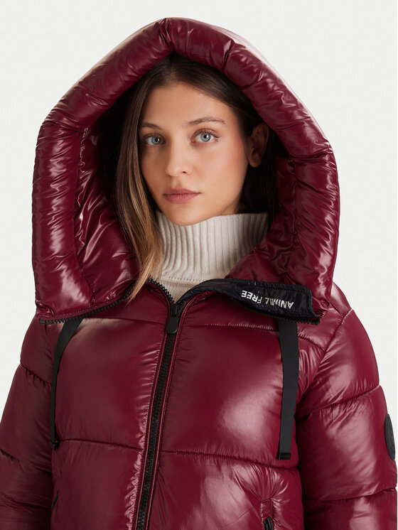 Save The Duck Save The Duck Zimski kaput D45510W LOVE21 Tamnocrvena Regular Fit
