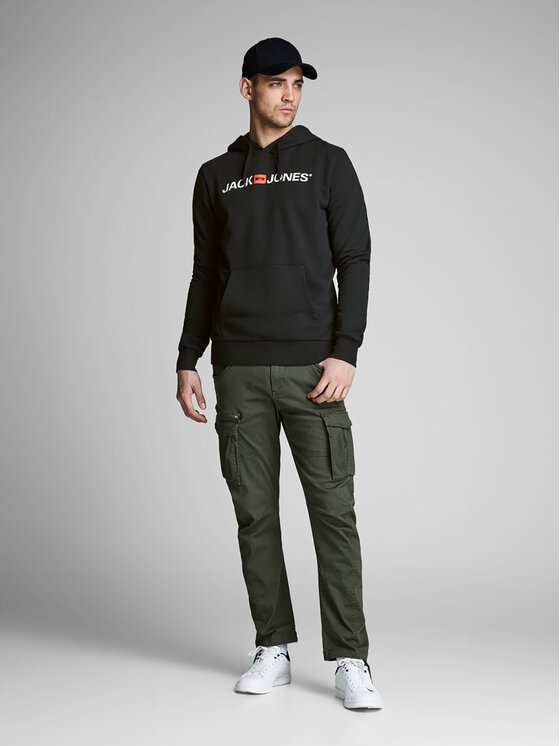 Jack&Jones Jack&Jones Džemperis Corp Old Logo 12137054 Juoda Regular Fit