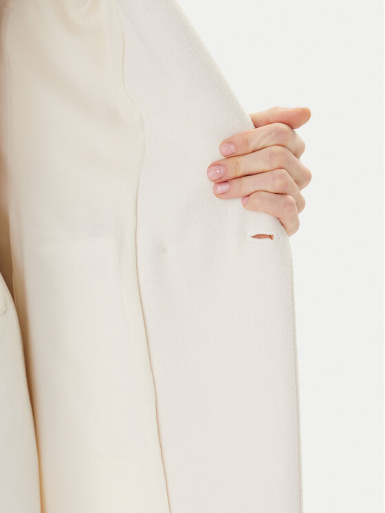 Maryley Maryley Преходно палто 25IB807/01PA Екрю Regular Fit