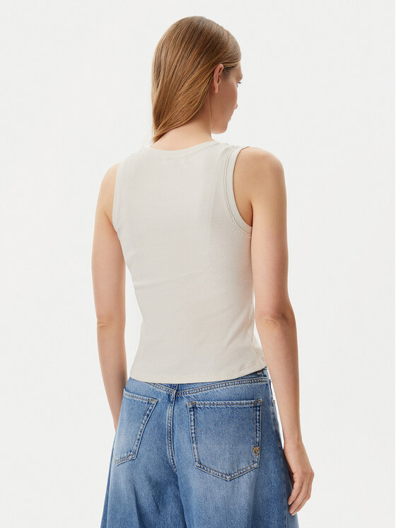 Tommy Jeans Tommy Jeans Top DW0DW21369 Beež Slim Fit