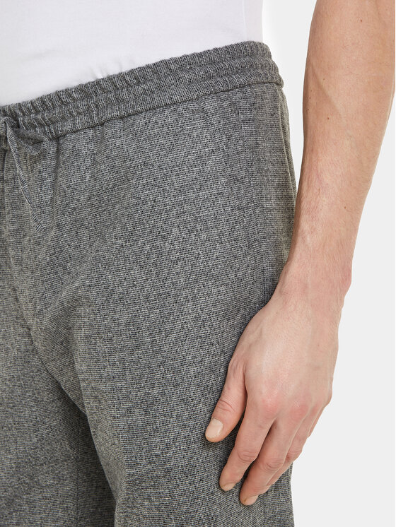 Calvin Klein Calvin Klein Kalhoty z materiálu K10K111713 Šedá Tapered Fit