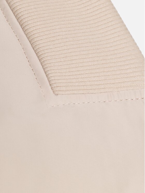 La Mania La Mania Kurtka bomber RAVELLE Kremowy Basic Fit
