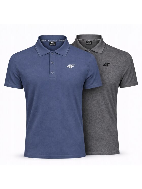 4F 4F Polo Z-0770-2-K Biały Regular Fit
