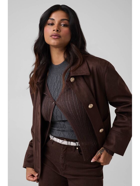 Guess Guess Bunda pro přechodné období 183553 Hnědá Classic Fit