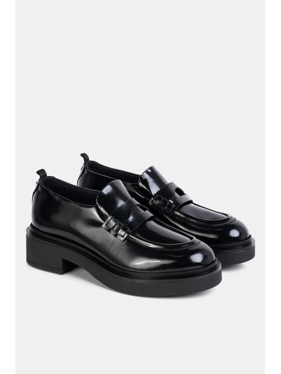 Emporio Armani Emporio Armani Mokasíny Mocassino Abrasivato Černá