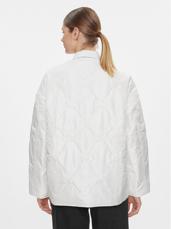 Tommy Jeans Tommy Jeans Geacă Tjw Onion Quilt Liner Jacket DW0DW17235 Alb Regular Fit