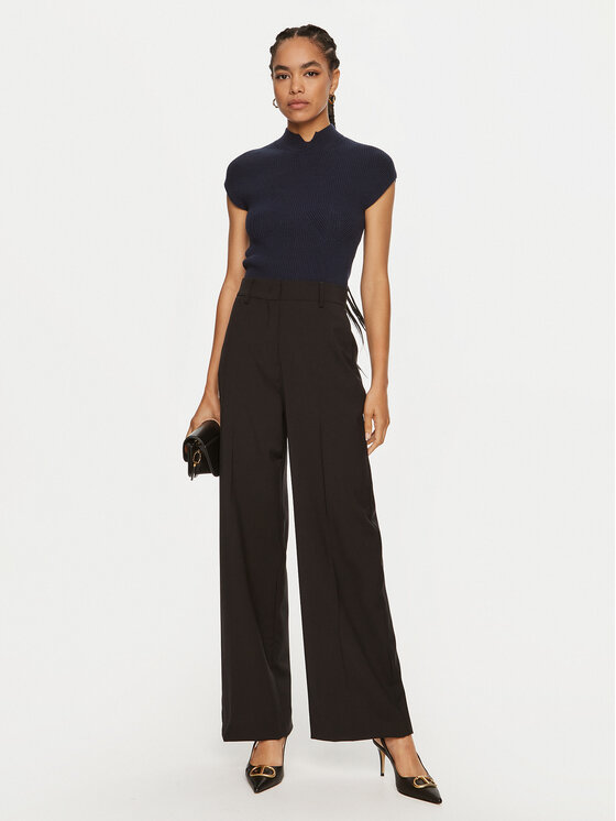 TWINSET TWINSET Majica 242TP3110 Tamnoplava Slim Fit