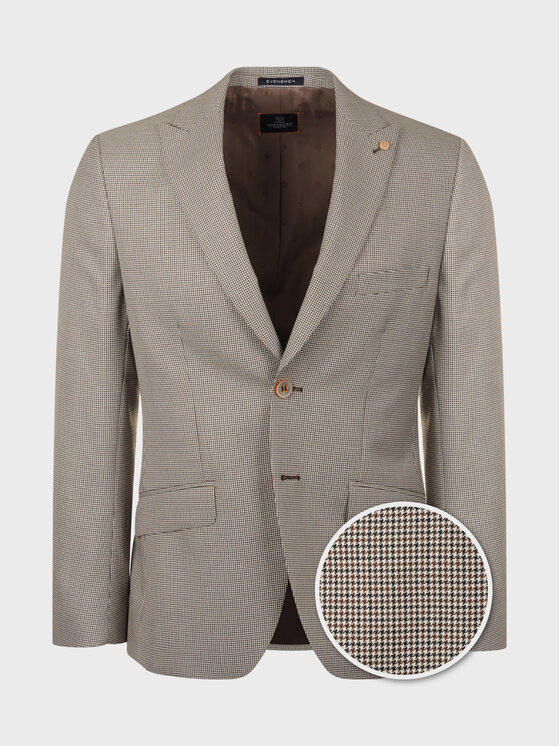 Evenemen Evenemen Marynarka IRA Beżowy Slim Fit