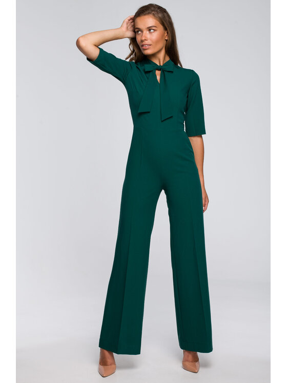 Stylove Stylove Kombinezon S243 Zielony Regular Fit