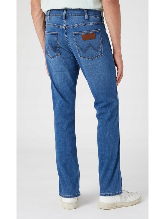 Wrangler Wrangler Jeansy Greensboro Niebieski Regular Fit
