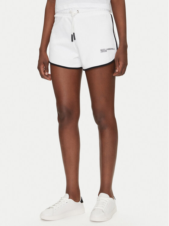 KARL LAGERFELD KARL LAGERFELD Спортивні шорти A2W10095 Білий Regular Fit