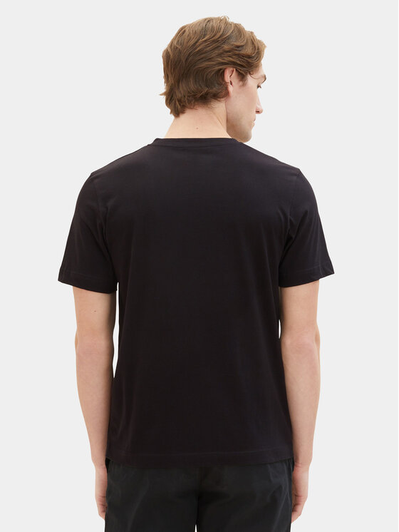 Tom Tailor Tom Tailor Komplekt kahest t-särgist 1037738 Must Regular Fit