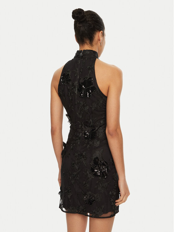 ROTATE ROTATE Kokteilinė suknelė 113584 Juoda Regular Fit