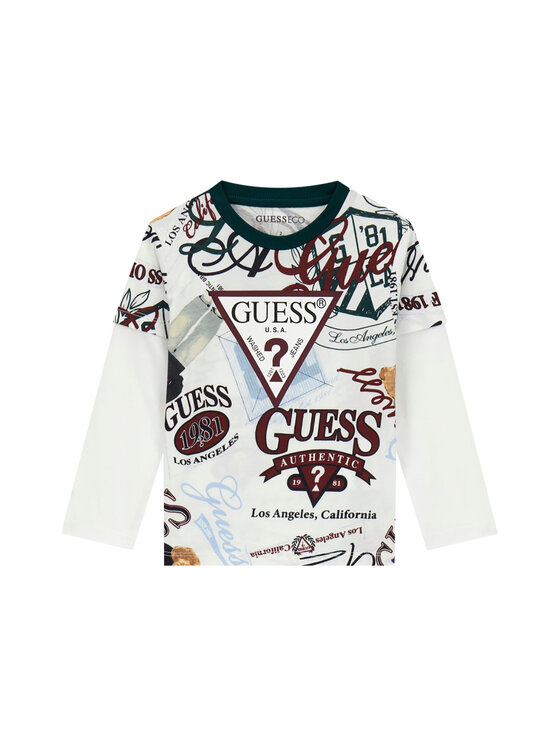 Guess Guess Komplet bluza in hlače N6YG02 K4077 Temno zelena Regular Fit
