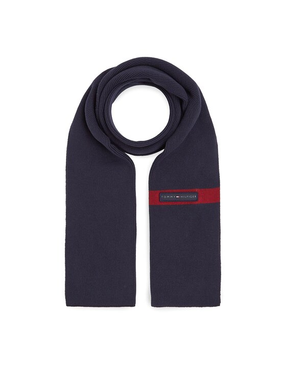 Tommy Hilfiger Tommy Hilfiger Sál Th Skyline Knit Scarf AM0AM11496 Sötétkék