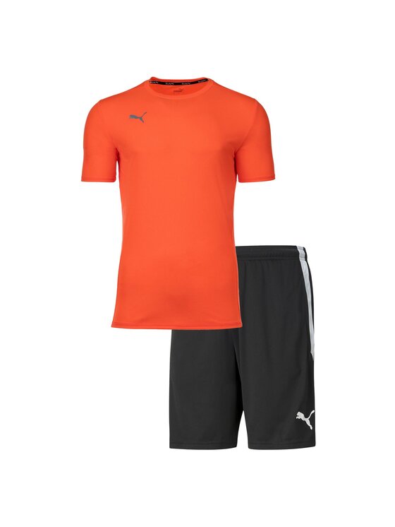 Puma Puma Komplet koszula i szorty materiałowe 27366 Kolorowy Comfort Fit