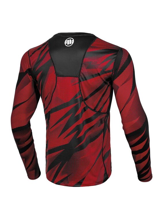 PITBULL PITBULL Longsleeve Dot Camo II Czerwony Regular Fit