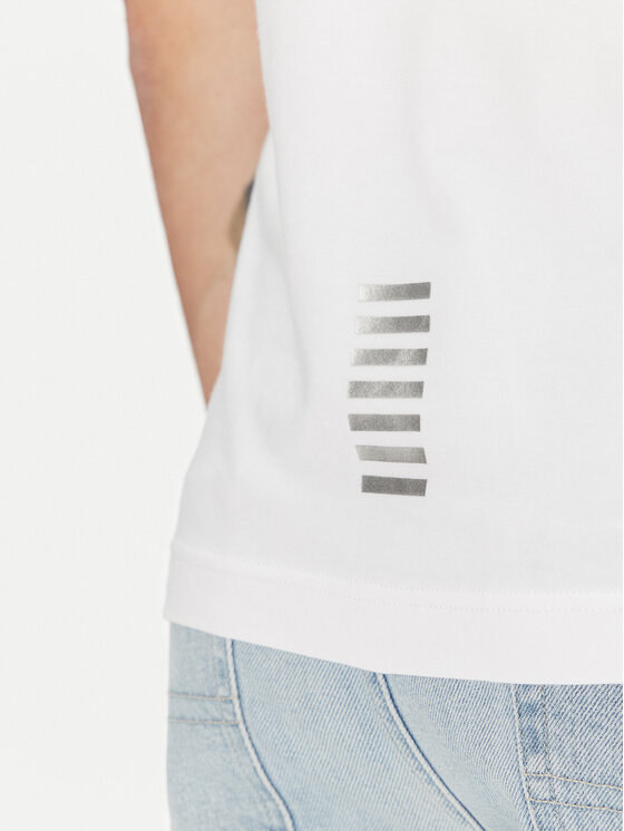 EA7 Emporio Armani EA7 Emporio Armani Polokošile 8NPF14 PJVQZ 0100 Bílá Regular Fit