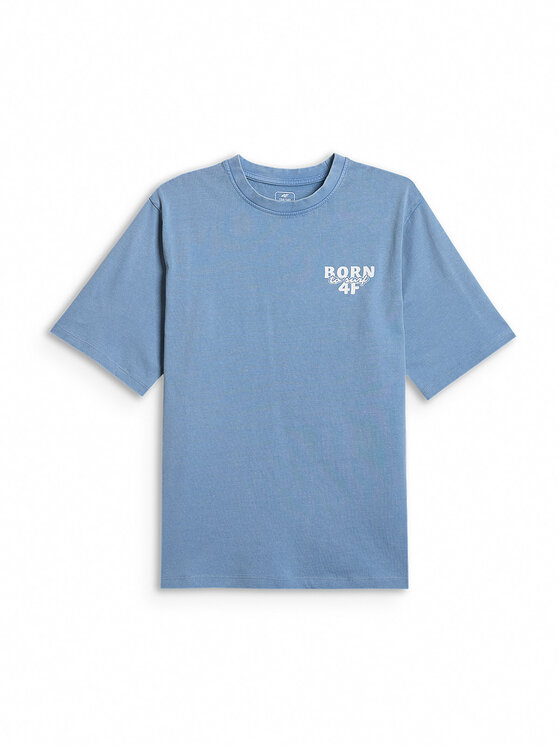4F 4F T-Shirt WAVE RIDERS CLUB Niebieski Loose Fit