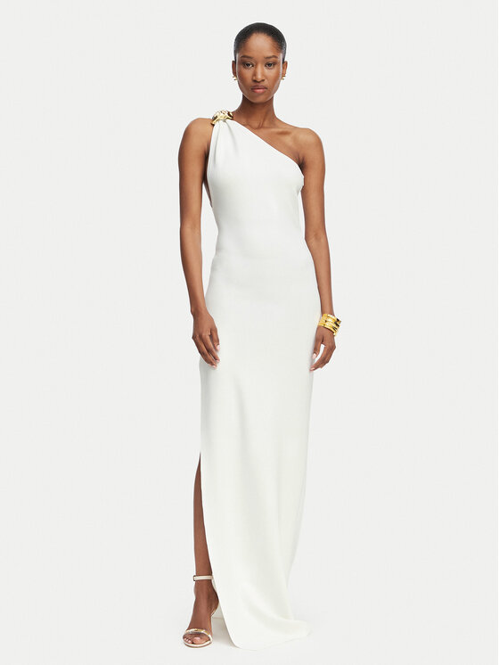 Elisabetta Franchi Elisabetta Franchi Abito da sera AM-43B-62E2-V600 Crema Slim Fit