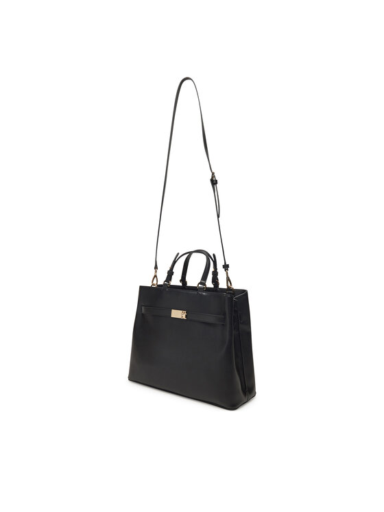Tommy Hilfiger Tommy Hilfiger Käekott Heritage Satchel AW0AW17211 Must