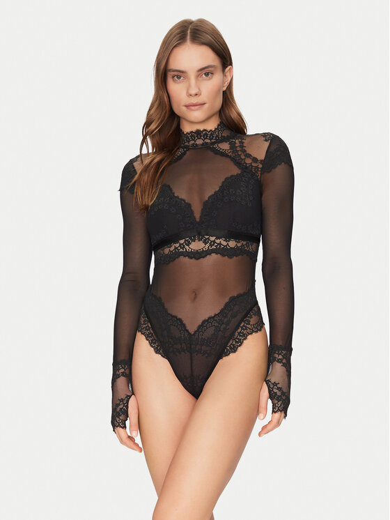 Hunkemöller Hunkemöller Body Daisy 300243 Nero Slim Fit